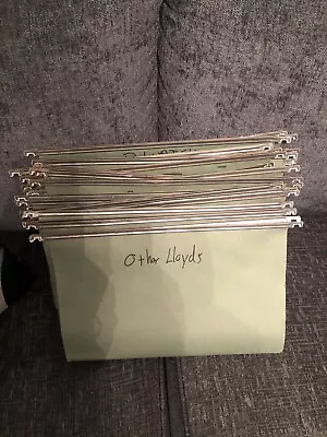 £5 • Buy Green Foolscap Hanging Suspension Files Cabinet Filing Folders X 14