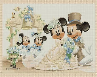 £4.50 • Buy Cross Stitch Chart Mickey Mouse & Minnies Wedding No. 20 Flowerpower37-uk
