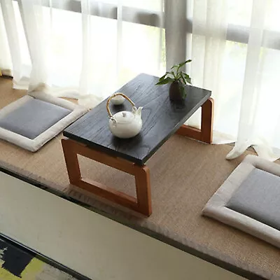 Brown Wooden Folding Coffee Table Low Tea Table Tea Picnic Table Asian Style US • $67.16