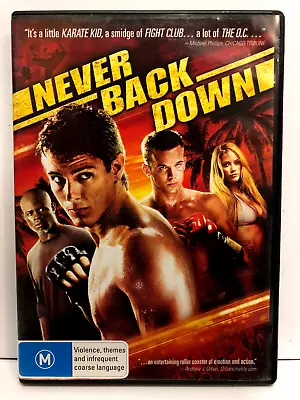 Never Back Down. Sean Faris Amber Heard Cam Gigandet Evan Peters Dvd • $1.20