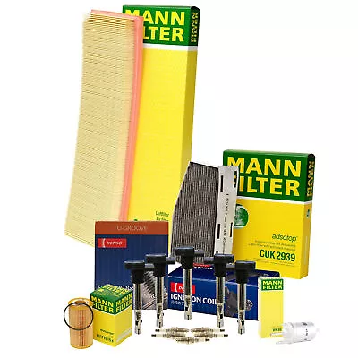 Mann Filter Denso 5 Coil & 5 U-Groove Spark Plugs Tune Up Kit For Rabbit BGP BGQ • $229.95