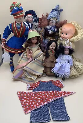 Vintage Doll Mixed And 1 Outfit Lot X8 • $50