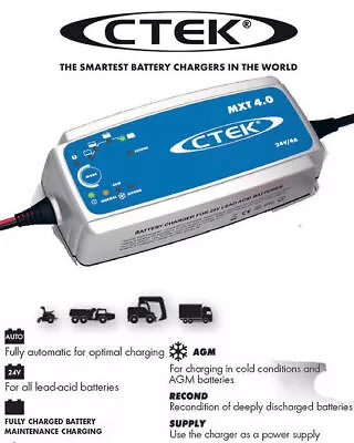 CTEK MXT4.0 24V 8-Step Battery Charger • $259