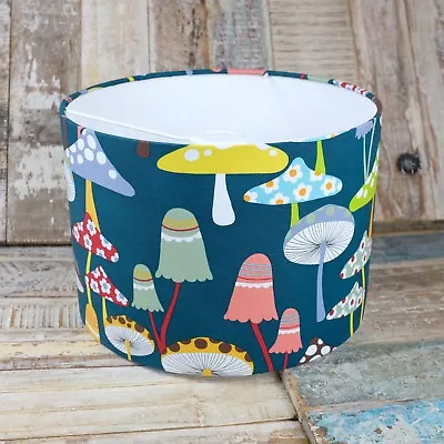 Lampshade For TABLE/FLOOR Lamp 30cms - Mushrooms Blue • £35