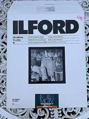 Ilford MGIV Multigrade IV RC Deluxe Photographic/Darkroom Paper 9.5X12in • £19.99