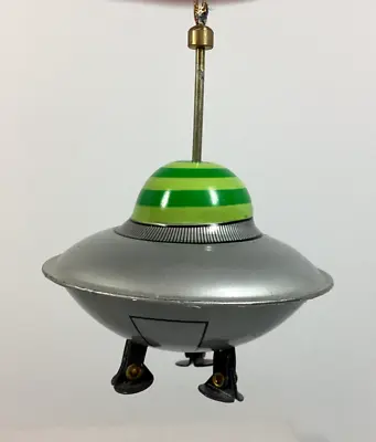 VTG Restoration Hardware UFO Flying Saucer Tin Toy Retractable Landing Gear C1 • $49.96