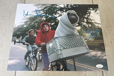 HENRY THOMAS/MATTHEW DEMERITT Dual Signed E.T. 11x14 Photo Autograph W/JSA • $100