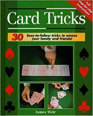 Card Tricks By Weir James Good Book • $3.74