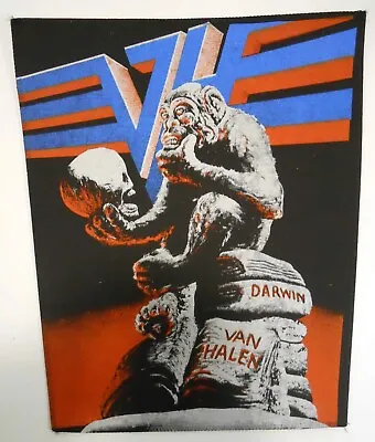 VAN HALEN Back Patch Darwin VINTAGE Sammy Hagar NEW OU812 Monkey Skull 1988 Rare • $790