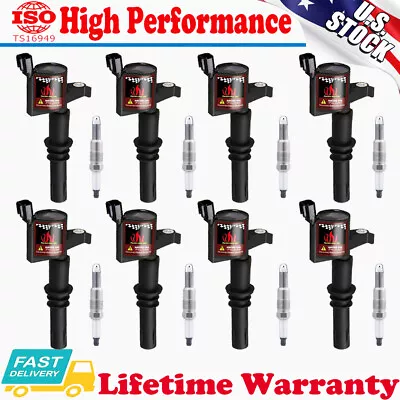 DG511 Ignition Coil &Spark Plugs For Mustang F150 Expedition 4.6L 5.4L 2004-2009 • $89.95