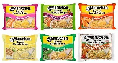 3x Bags Variety Pack Maruchan Ramen Noodle Soup 3oz ( Mix & Match Flavors! ) • $9.25