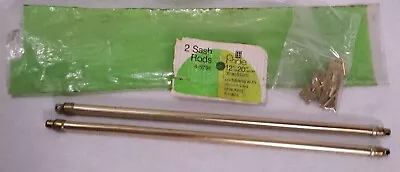 VTG Graber Swivel End Sash Curtain Rods 12 -20  Adjustable 5/16  Diameter 2 Pack • $11.99