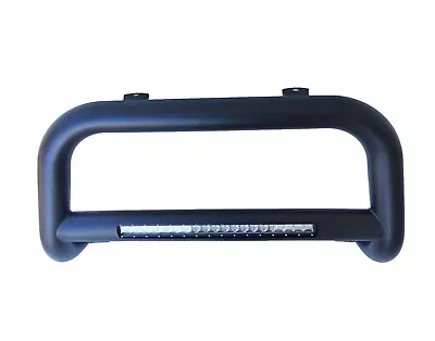 Black Nudge Bar With LED Light Bumper Guard For Nissan Navara D40 06-14 • $399.95