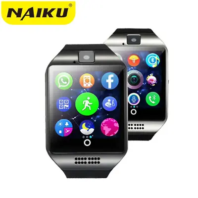 NAIKU Bluetooth Smart Watch Q18 With Camera Facebook Whatsapp Twitter Sync SMS S • £29.33