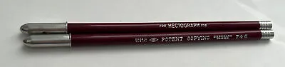 Vintage Eberhard Faber Potent Copying Pencil 746 Hectograph Sharpened Cap Lot 2 • $16