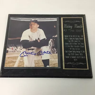 MICKEY MANTLE SIGNED #7  “The Mick” 13inch By 10inch • $196.01