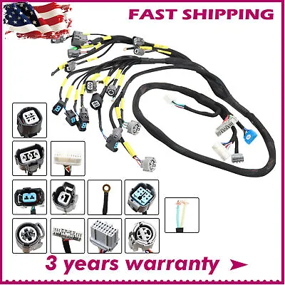 OBD2 Budget D & B-series Tucked Engine Harness For Civic Integra B16 B18 D16 New • $79.69