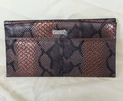 Miche Classic Jen Copper Brown Snake Print Cover Shell Bag Purse New • $8.96