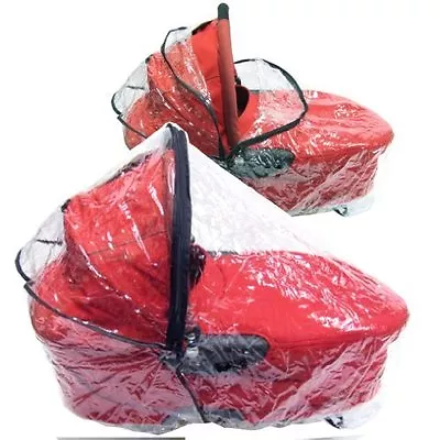 Zipped Large Universal Carrycot Raincover Hauck Babystyle Mutsy Silvercross Etc • £17.99