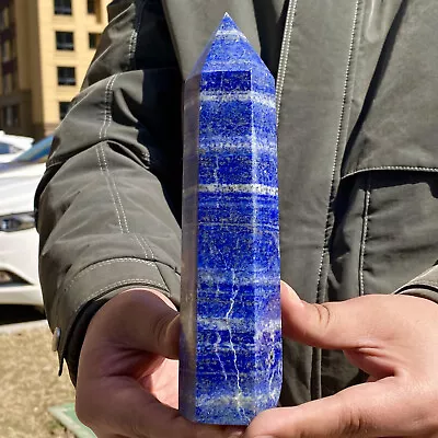 1.82LB Natural Lapis Lazuli Crystal Obelisk Quartz Crystal Energy Column • $0.99