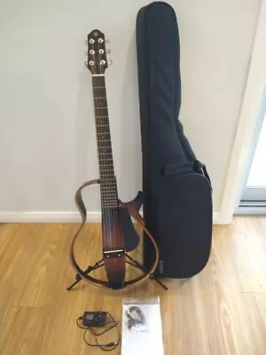 Yamaha SLG200S Steel Electric Silent Guitar With Carry Bag - Sunburst • $599