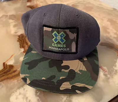 X Games Minneapolis Snapback Camo Bill Hat OSFA • $19.99
