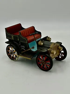 Vintage Antique Tin Litho Friction Car Japan Modern Toys Lever Action Works ! • $33