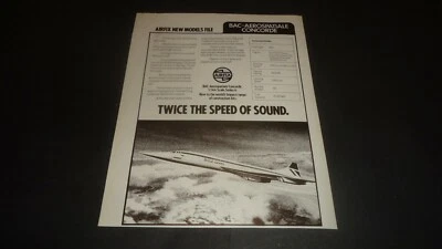 £5.99 • Buy AIRFIX CONCORDE MODEL KIT-1977 Original Advert