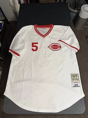 Mitchell & Ness 1975 Johnny Bench Cincinnati Reds Cooperstown Coll Jersey 56 • $5.55