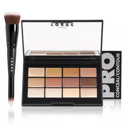 Lorac PRO CONCEAL & CONTOUR Face Makeup Palette With Brush • $22