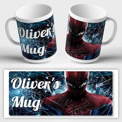 MARVEL PERSONALISED Mug Ceramic Or Unbreakable Avengers Spider-Man Super Heroes • £8.99
