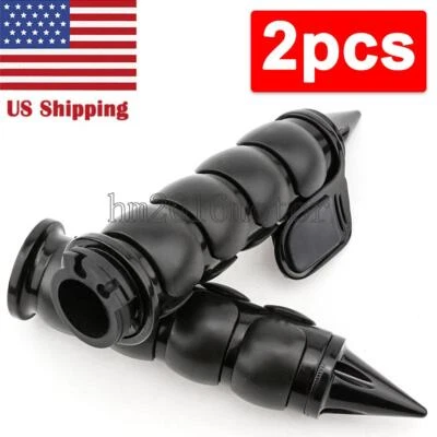 $33.18 • Buy Black 1  Motorcycle Handle Bar Hand Grips For Yamaha V Star 650 950 1100 1300
