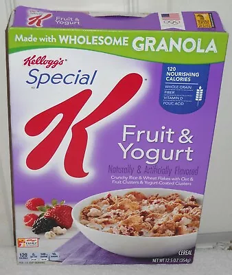 #11797 Kellogg's 2018 Special K Fruit & Yogurt Cereal BOX ONLY • $71.79