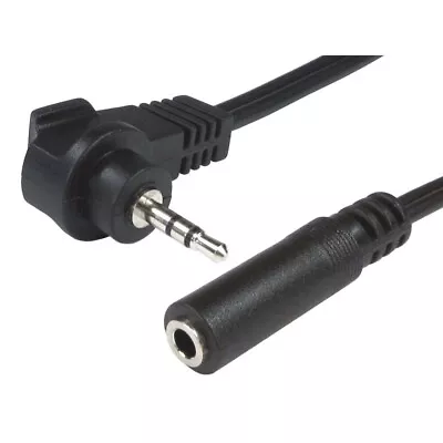 2.5mm Male To 3.5mm Female AUX Right Angle Stereo Jack Plug Socket Adapter Lead • £4.59