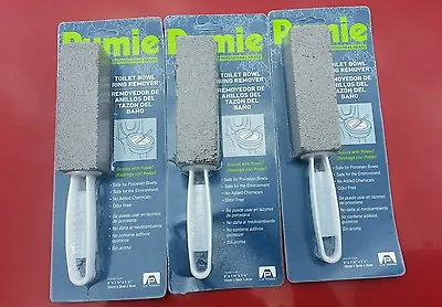 3 Pack NEW PUMIE PUMICE STONE TOILET BOWL RING SINK CLEANER TBR-6D • $29.99