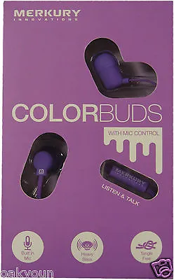 Merkury Innovation ColorBuds With MIC Control • $12