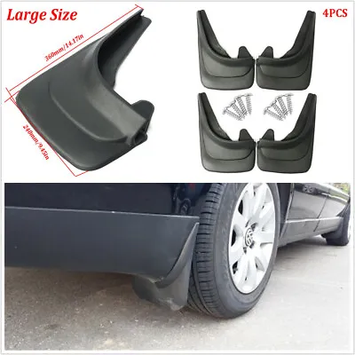 Large Size 4Pcs Set Mud Flaps For Car Truck Van Splash Guards Fender Mudflaps • £33.47