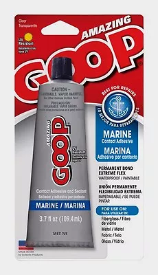 Amazing Goop Clear Marine Adhesive & Sealant 3.7 Oz. Paintable Waterproof 170011 • $13.63