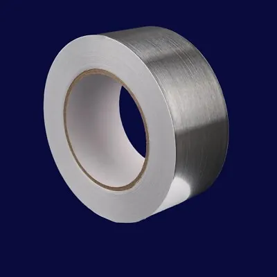 Reinforced Aluminium Tape Foil Silver Strong Self Adhesive 48mm X 50m • £7.55