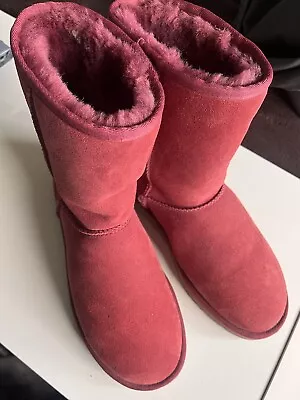 Maroon Red Uggs Perfect Condition Size 6.5 • £40