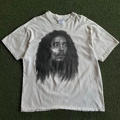 Vintage 90s Bob Marley Big Face Tee • $125