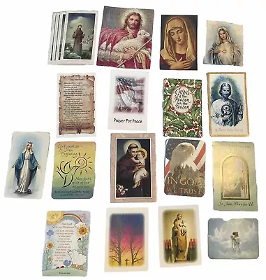 Vtg Lot Of 22 Catholic Religious Prayer Holy Ephemera Cards Devotional • $12.95