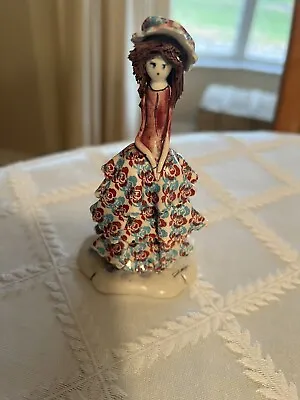 ZAMPIVA Standing Girl W/Hat By Lino Zampiva Fr. Italy Ladies Coll. • $54.50