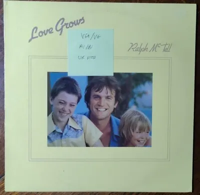 Ralph McTell Love Grows Vinyl Record TG004 1982 1st Press • £12