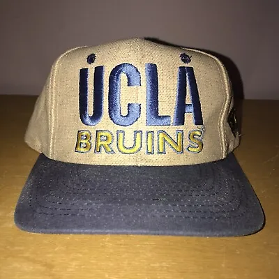 VINTAGE 1990's UCAL BRUINS SIGNATURES HEMP?? SNAPBACK HAT • $74.99