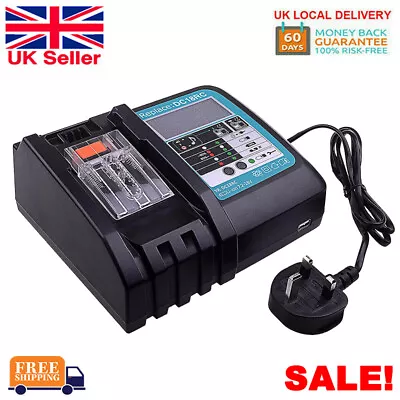 Rapid Battery Charger 14.4-18V DC18RF For Makita LXT LI-ION -110V Faster Charger • £19.89