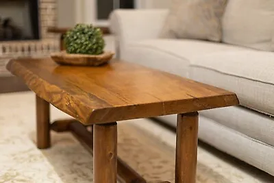 Southern Rustic Logwerks Log Coffee Table Live Edge • $260