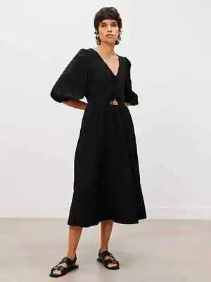 £19.99 • Buy John Lewis Jacquard Cutout Detail Dress, Black, 14