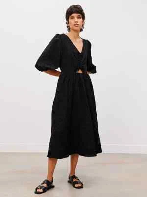 £19.99 • Buy John Lewis Jacquard Cutout Detail Dress, Black, 14