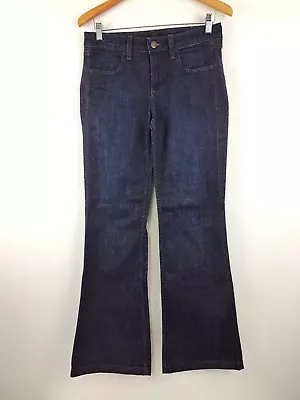 J Crew JC-079 Cotton Elastane High Heel Flares Denim Jeans Women's 28 (30x32)EUC • $19.99